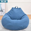 Lazy BeanBag Sofas Cover Chairs without Filler Linen Cloth Lounger Seat Bean Bag Pouf Puff Couch Tatami Living Room Furniture