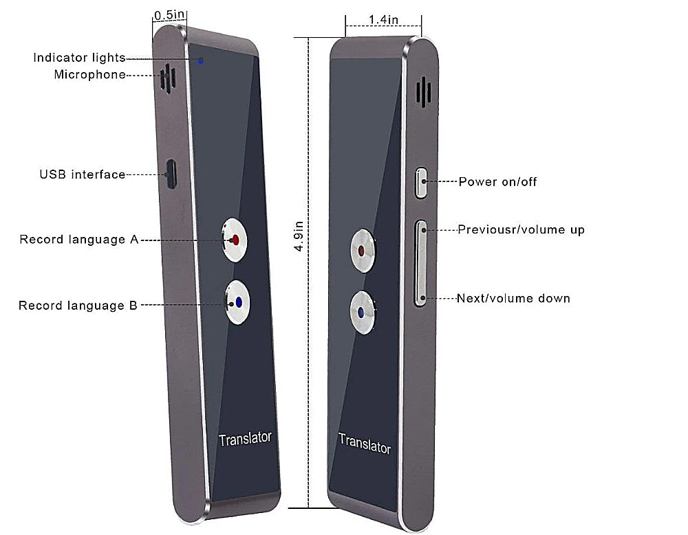 38 Languages Smart Portable Voice Translator