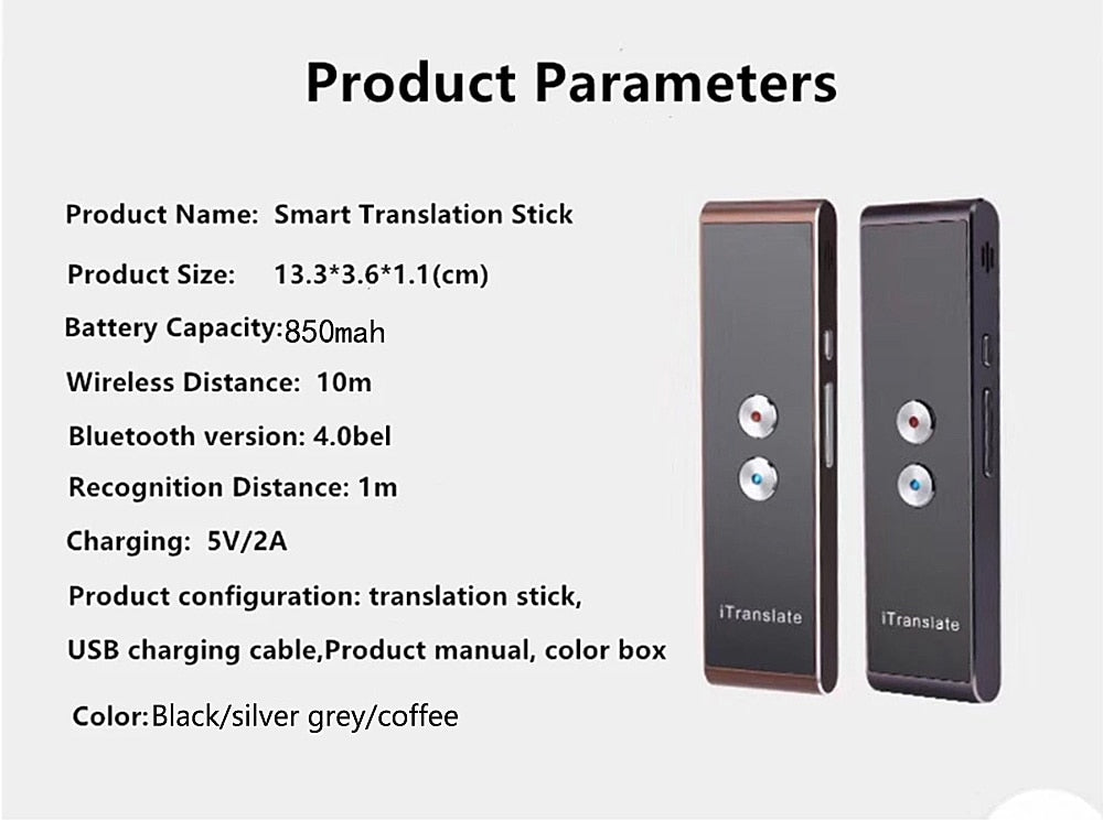 38 Languages Smart Portable Voice Translator