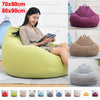 Bean Bag Sofa Signle Chair Cover Lounger Sofa Ottoman Seat Room Furniture Without Filler Beanbag Bed Pouf Puff Couch Lazy Tatami