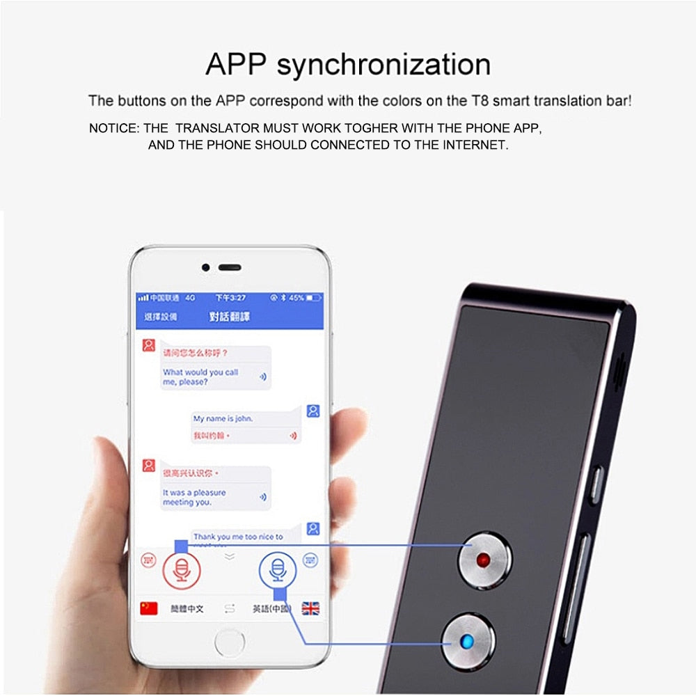 38 Languages Smart Portable Voice Translator